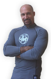 White Tiger Water Fitness Tops - SPF 50 Grey